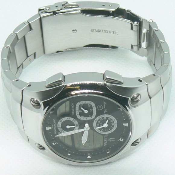 Bulova Marine Star World Time Mens Watch - Picture 4 of 10